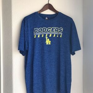 Dodgers Baseball Blue Shirt w/ Neon LA Accent Activewear TX3 Cool Men's sz Large